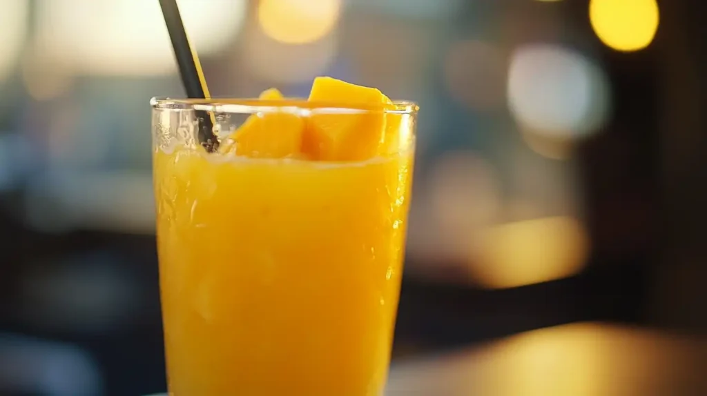 Fresh pineapple mango juice